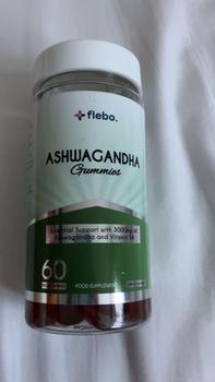 Product Review of Flebo Vegan Ashwagandha Gummies | 60 Two-a-Day Gummies | Natural Stress and Anxiety Relief | High Strength Ashwagandha with Vitamin B6 | Apple Flavour Healthcare Fitness Dietary from L**4 0