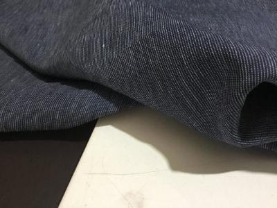 NEW High Class Denim Colour 100% Linen Fabric 4