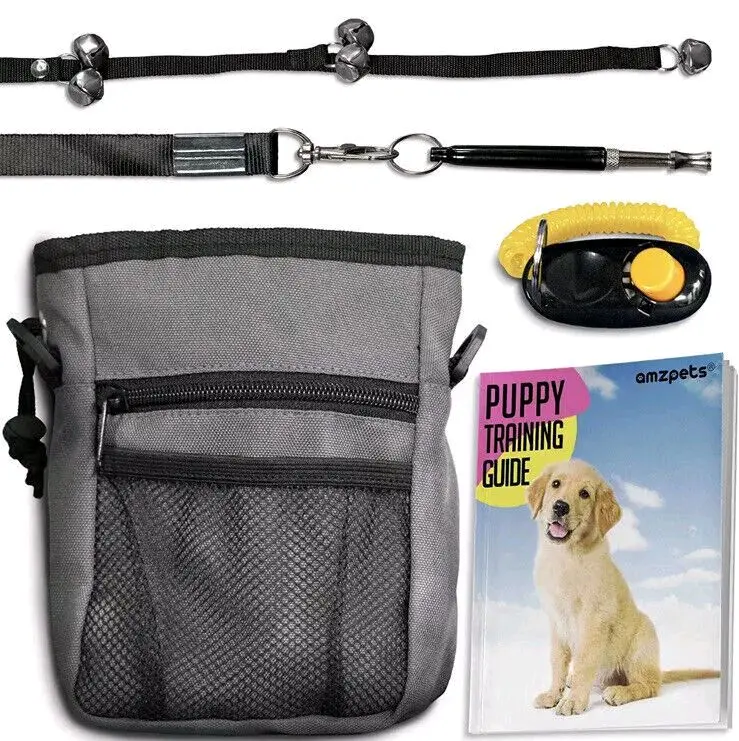 Dog Training Set. Puppy Suplies Startes kit & dogs cliker. Treat Pouch Bag