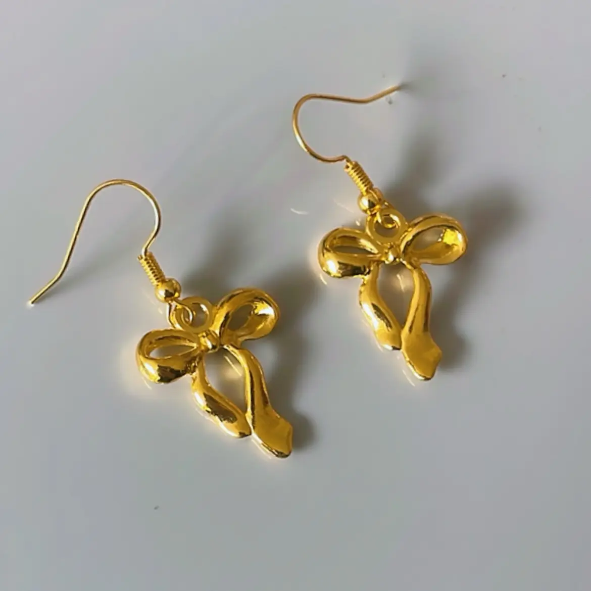 Golden Bow Earrings