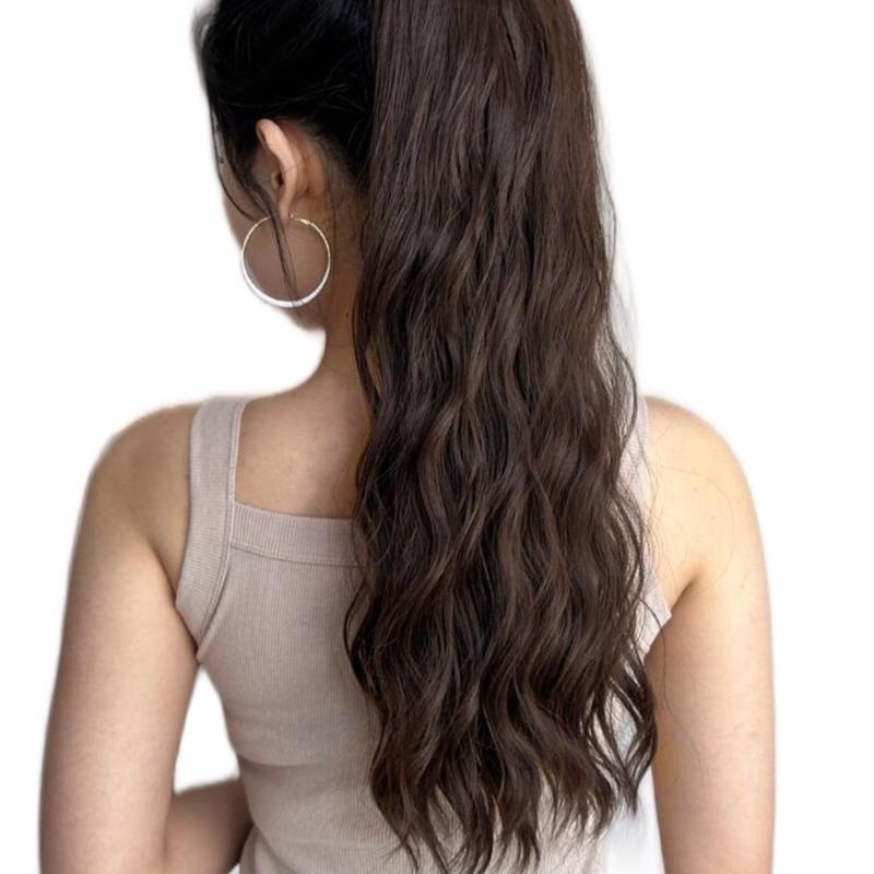 Clip on Ponytail - 24 inches | easy to use | available in multiple lengths blonde blonde 4