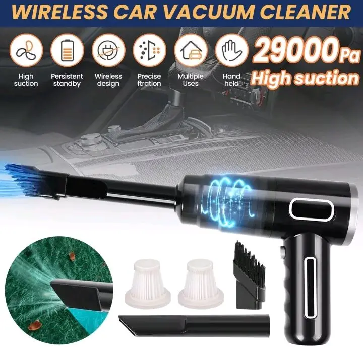 Powerful Cordless Car Vacuum Cleaner with Strong Suction for Wet/Dry Cleaning 3