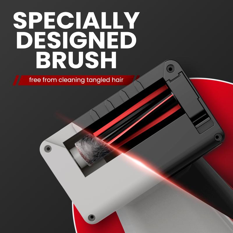VacLife Handheld Vacuum Cleaner for Indoor use, Cars & Pet Hairs - Handheld Cordless Rechargeable Vacuum Cleaner,  Reusable Filter & LED Light, Powerful Vacuum Cleaner with Motorized Brush, Color Red handheld hoover 6