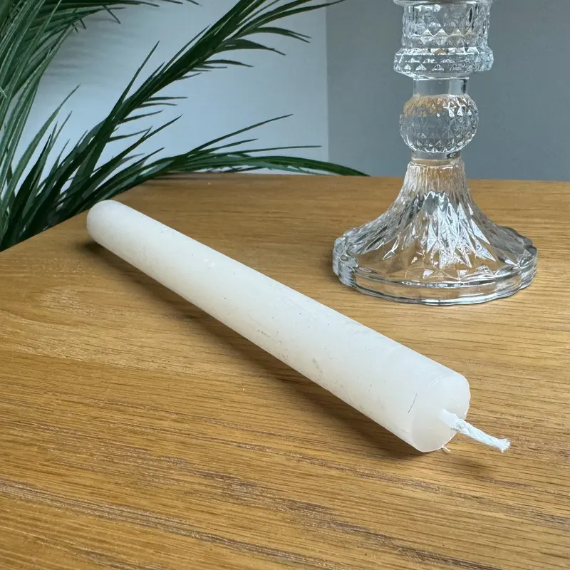 Rustic Ivory Dinner Candle 1