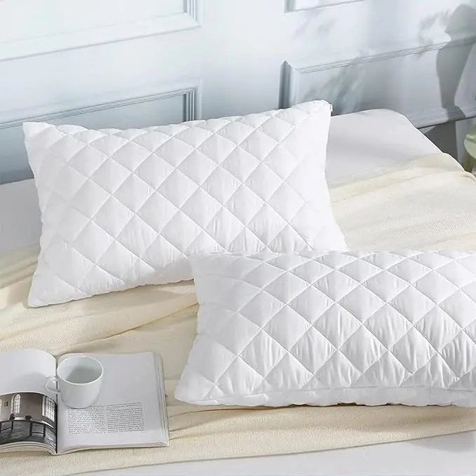 Shredded Memory Foam Pillow 2 Pack for Comfortable Sleeping，Hypoallergenic and Cooling Bed Pillow，Standard Size, Machine Washable
