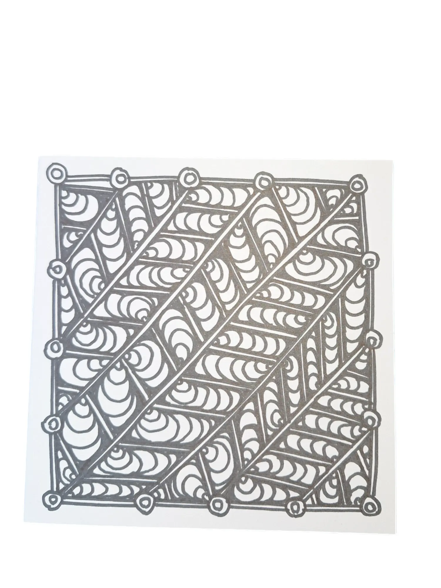 Scribbles and Doodled Mindful Greetings Card