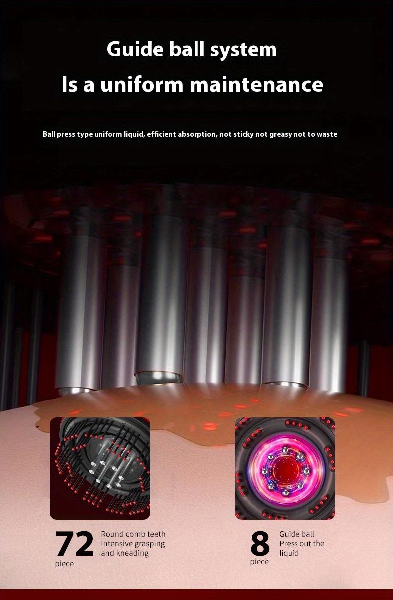 Product Introduction of Multi-function Massage Comb,Electric Hair Oil Comb and Scalp Massager in One, A Vibrating Head Massager for Scalp Cleaning, A Hair Scalp Massager with IPX7 Waterproof Function, Wireless and Portable,Scalp&Hair,Head Massage,  Home Relaxation 9