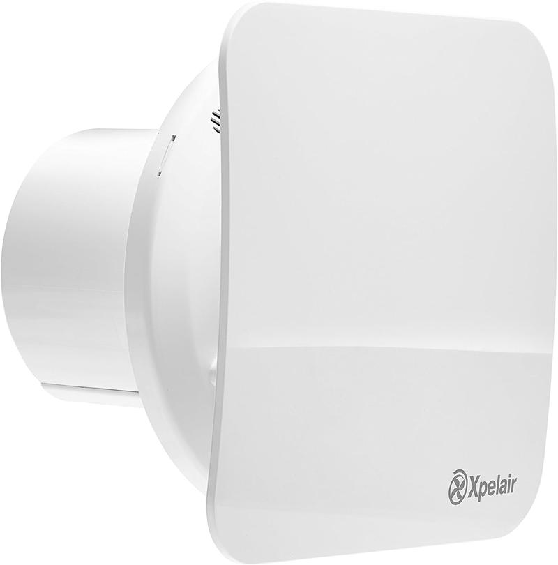 Product Introduction of Xpelair C4TS 4"/100mm Simply Silent Contour Extractor Fan Timer Delay Ideal For Bathrooms Shower Rooms Cloakrooms And Toilets Easily Be Wiped Clean Twist And Click Two Speeds 15L/21L Per Second 2