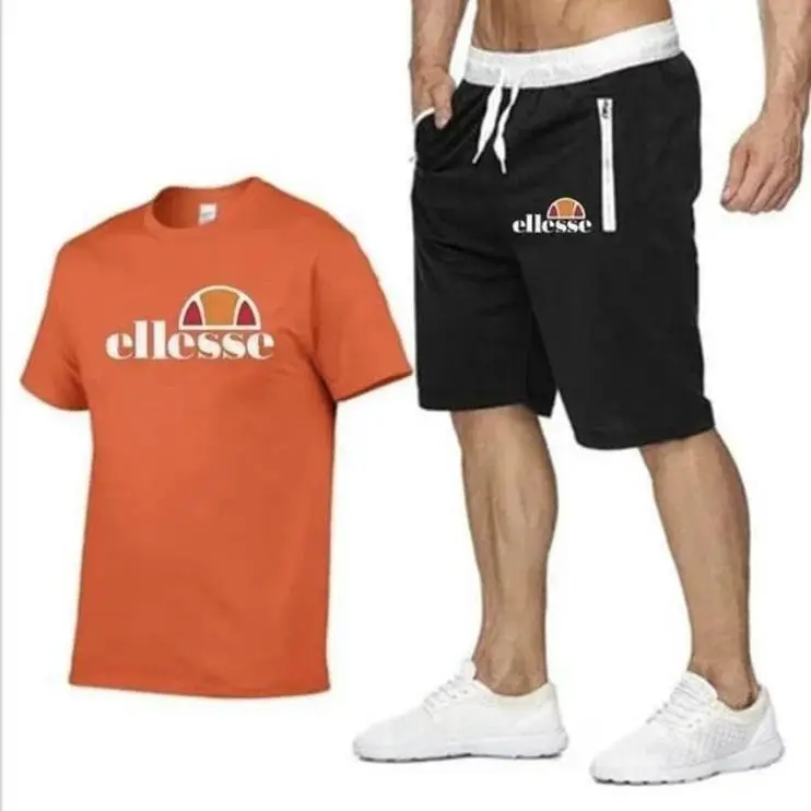 Popular casual fashion men's cotton short sleeve suit, limited time offer Menswear Basic 3