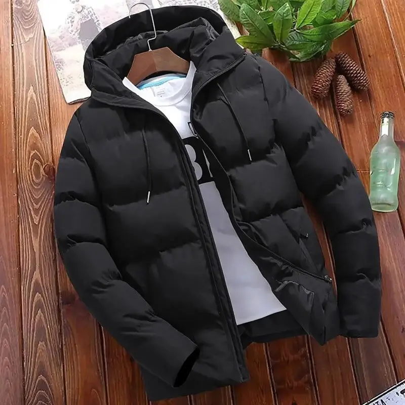 Fashion Parkas Men Winter Overcoat Men's Casual Jacket Warm Hooded Thick Puffer Jacket Men Winter Coat Outwear Business Hombre Menswear Tops