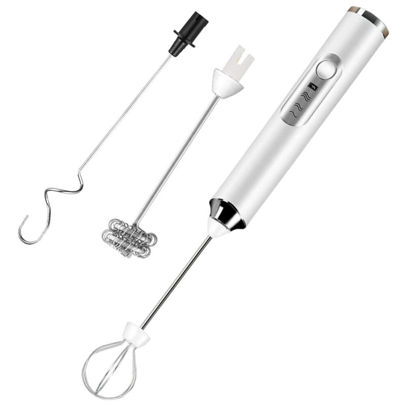 Product Introduction of ⭐[Delivery In 2-3 Days]⭐Rechargeable Electric Milk Coffee Frother Whisk Egg Beater Handheld Frappe Mixer 25