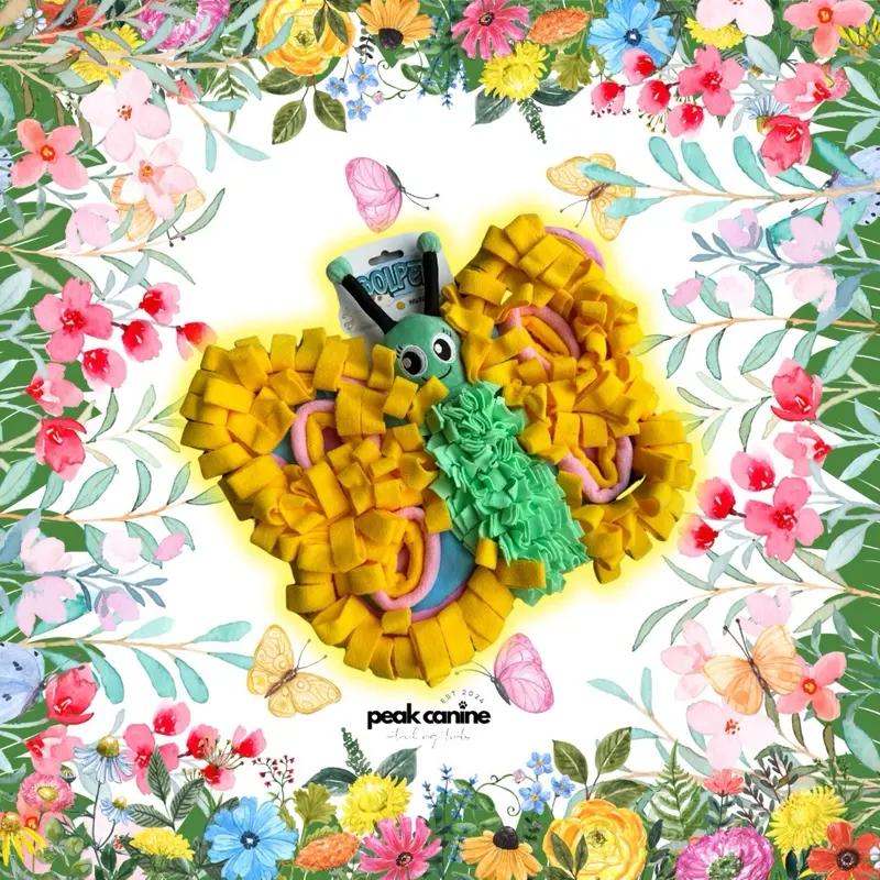 SNUFFLE MAT BUNDLE - 1 x COOLPET SNUFFLE MAT - CHOICE OF WITH OR WITHOUT 2 x TREAT POUCHES - Peak Canine Snuffle Mat with or without 2 x Hollings Natural Training Treat Pouches 3