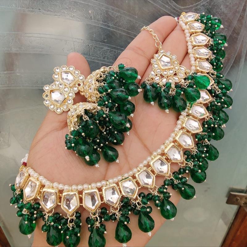 Meera Kundan Necklace Set - Elegant Jewellery for Women by Meera 8