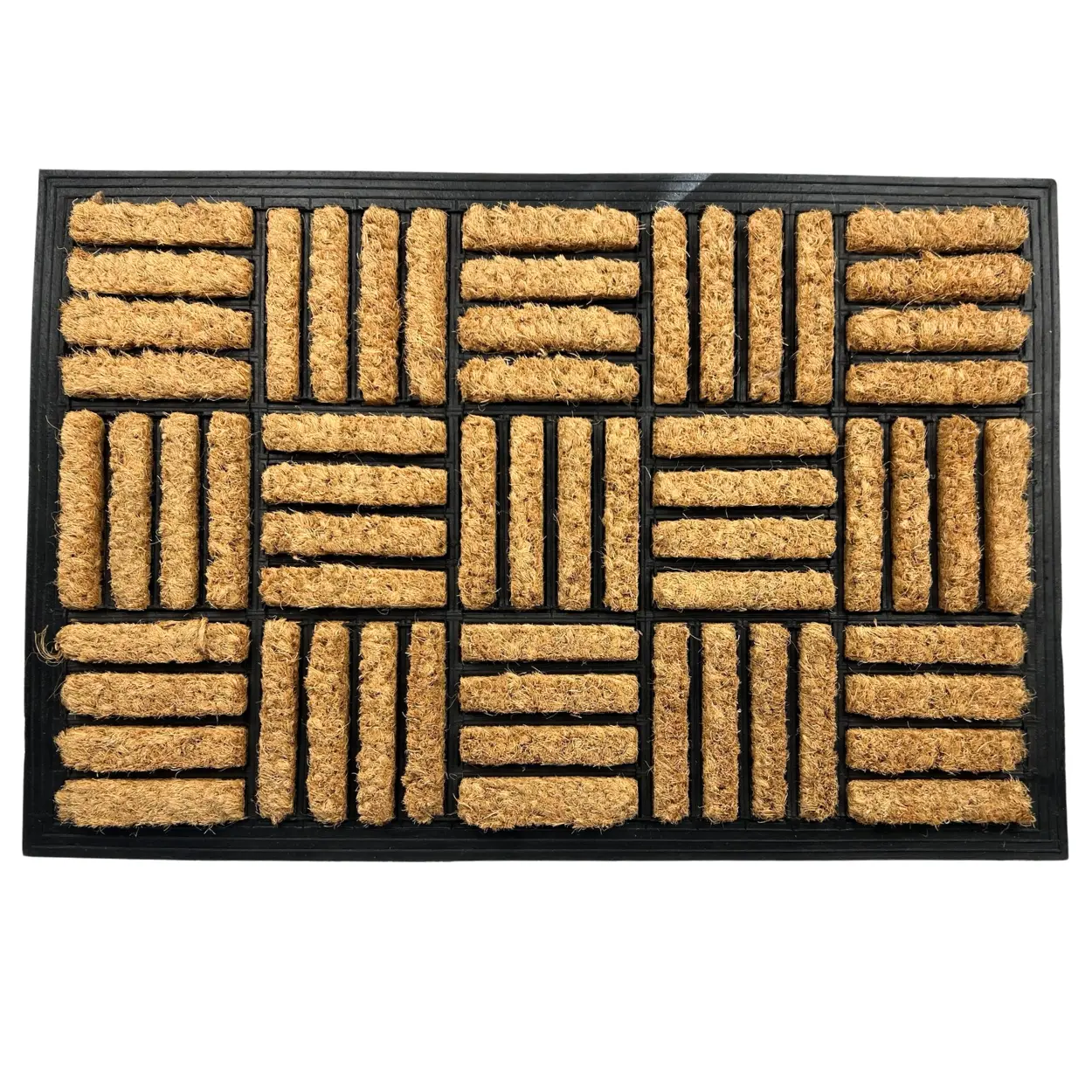 Coir Shortbread Design Door Mat - Heavy Duty Fibres - Non-Slip Rubber Backing - Ideal for Indoor and Outdoor Use - Home, Decor door  mat  indoor kitchen  mats  floor door  mat