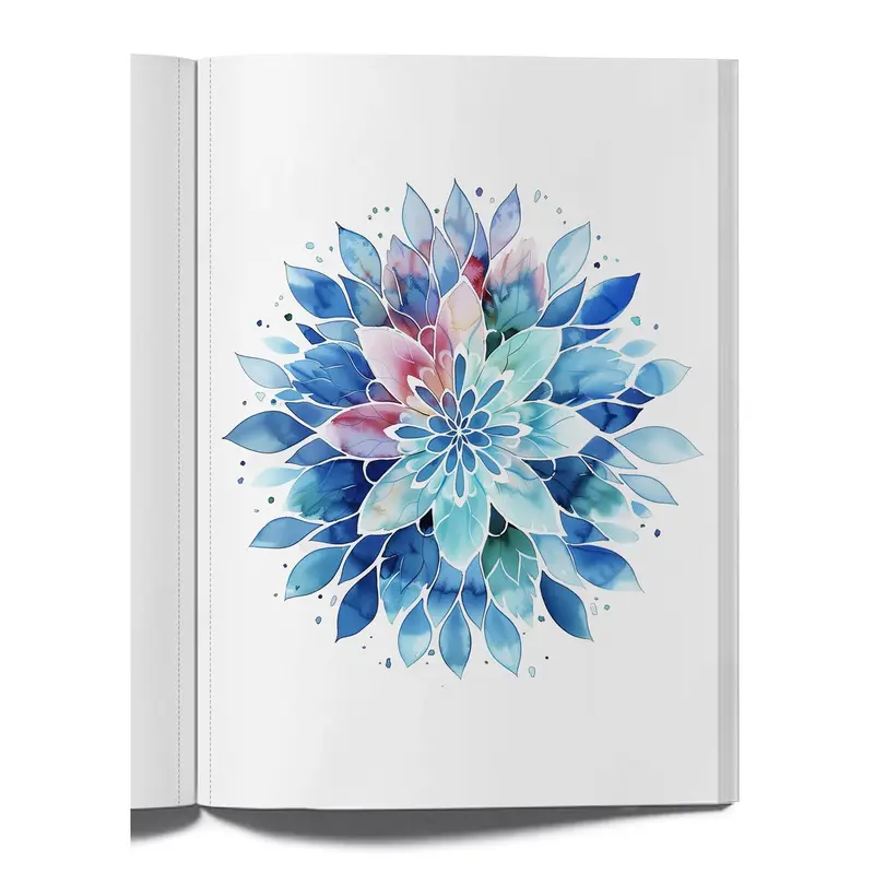 Mandalas in Reverse Colouring Book - You Draw The Line Doodle Abstract Mandala Art Pattern, 54 Pages - Calming Mindfulness coloringbook for adults coloringpages colouring  books viral  coloring 4