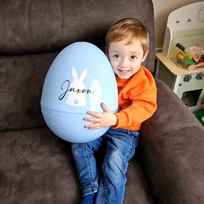 Jumbo Fillable Easter Egg, Personalised Easter Egg, Easter Gift, Easter Bunny Gift, Reusable Easter Present 3