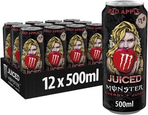Monster Energy Bad Apple Drink PMP Pack of 12 x 500ml