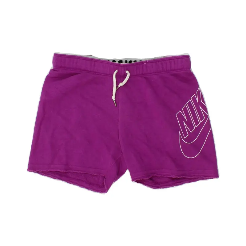 Pre-Owned Vintage NIKE Womens Graphic Sport Shorts UK 6 XS  Purple Cotton 0