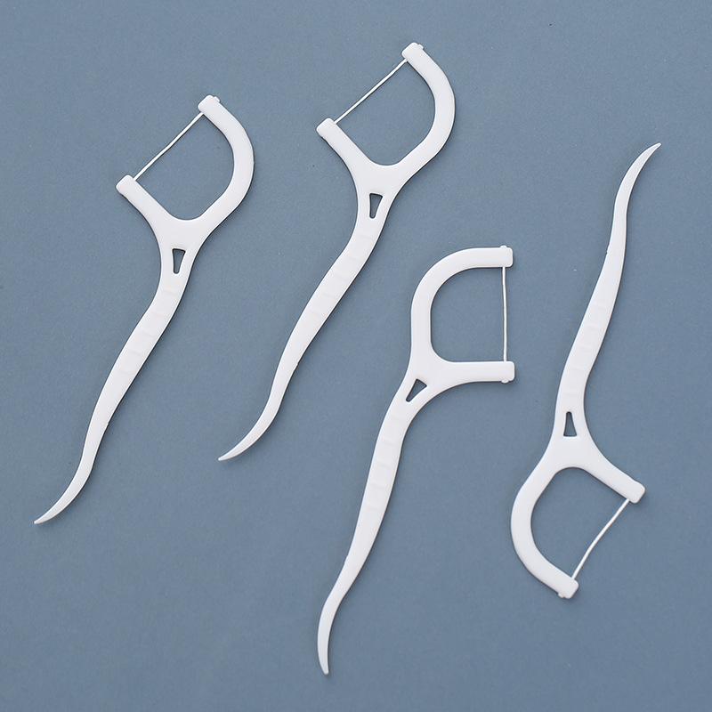 50 pieces of dental floss high tension toothpick portable arch ultra fine floss Joint cleaning and care flat line dental stick Oral Comfort 1