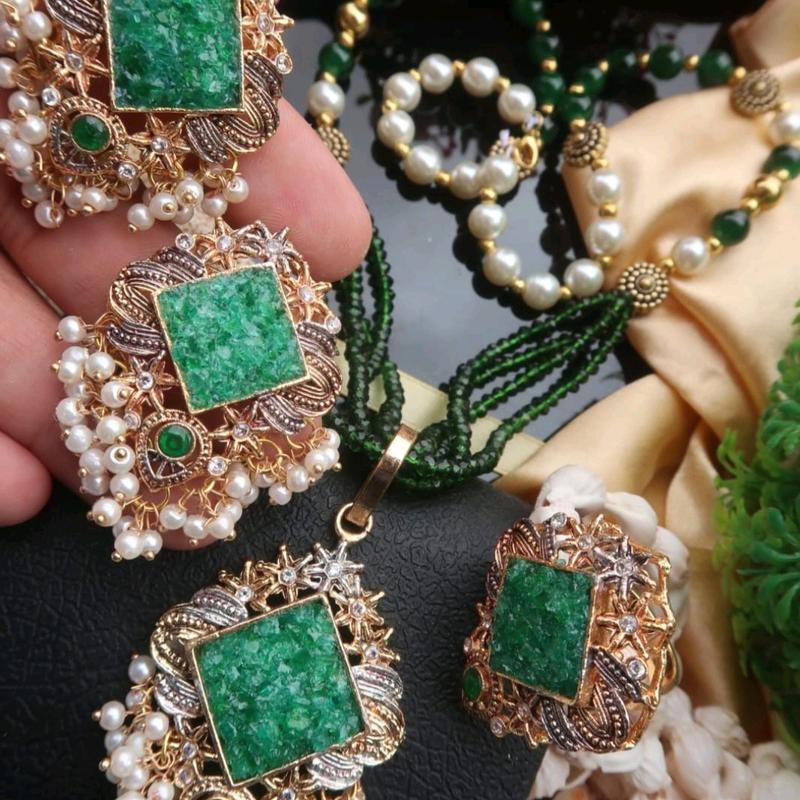 fancy party new necklace with earrings and ring 5