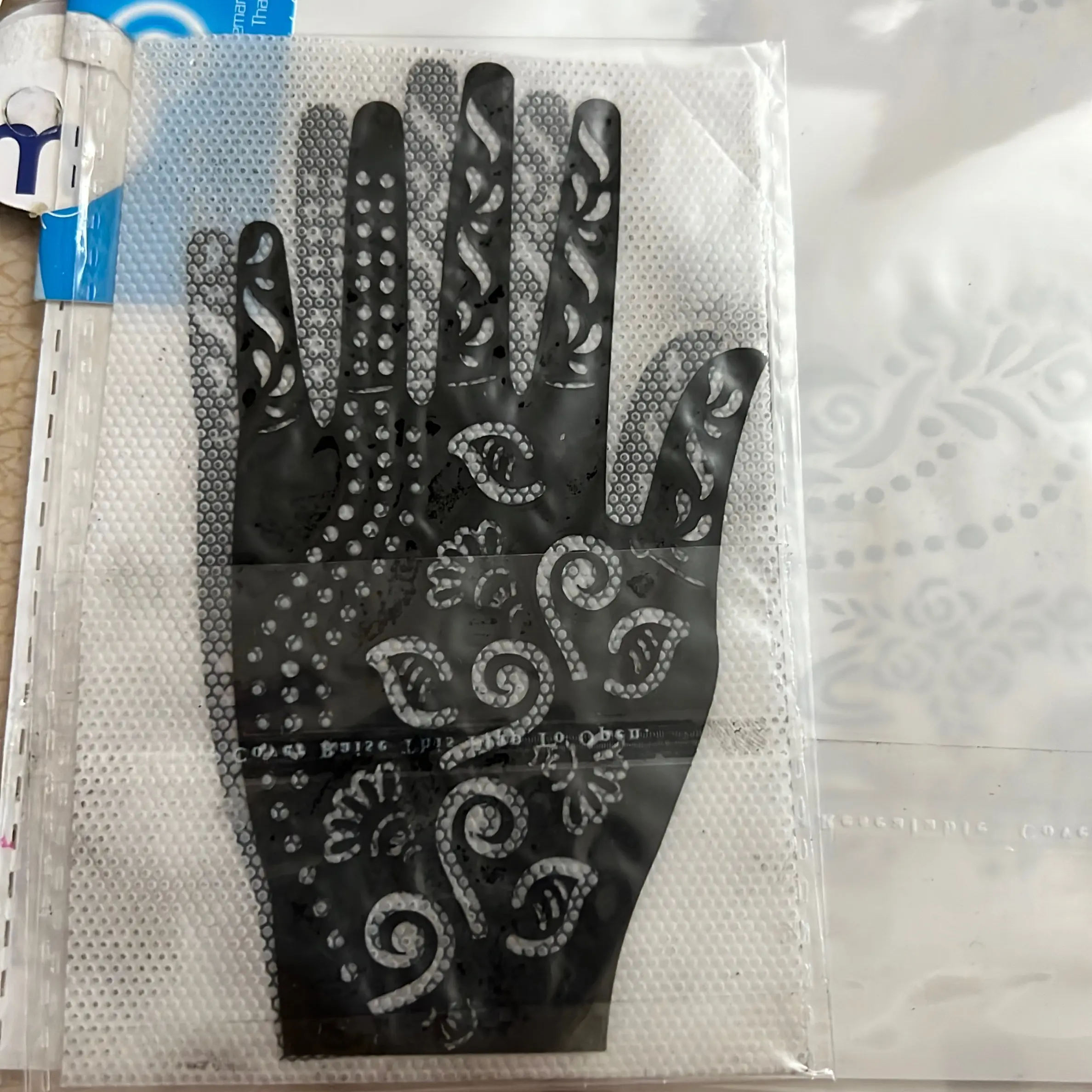 Henna tattoo sticker kids 2hand pack only stencils