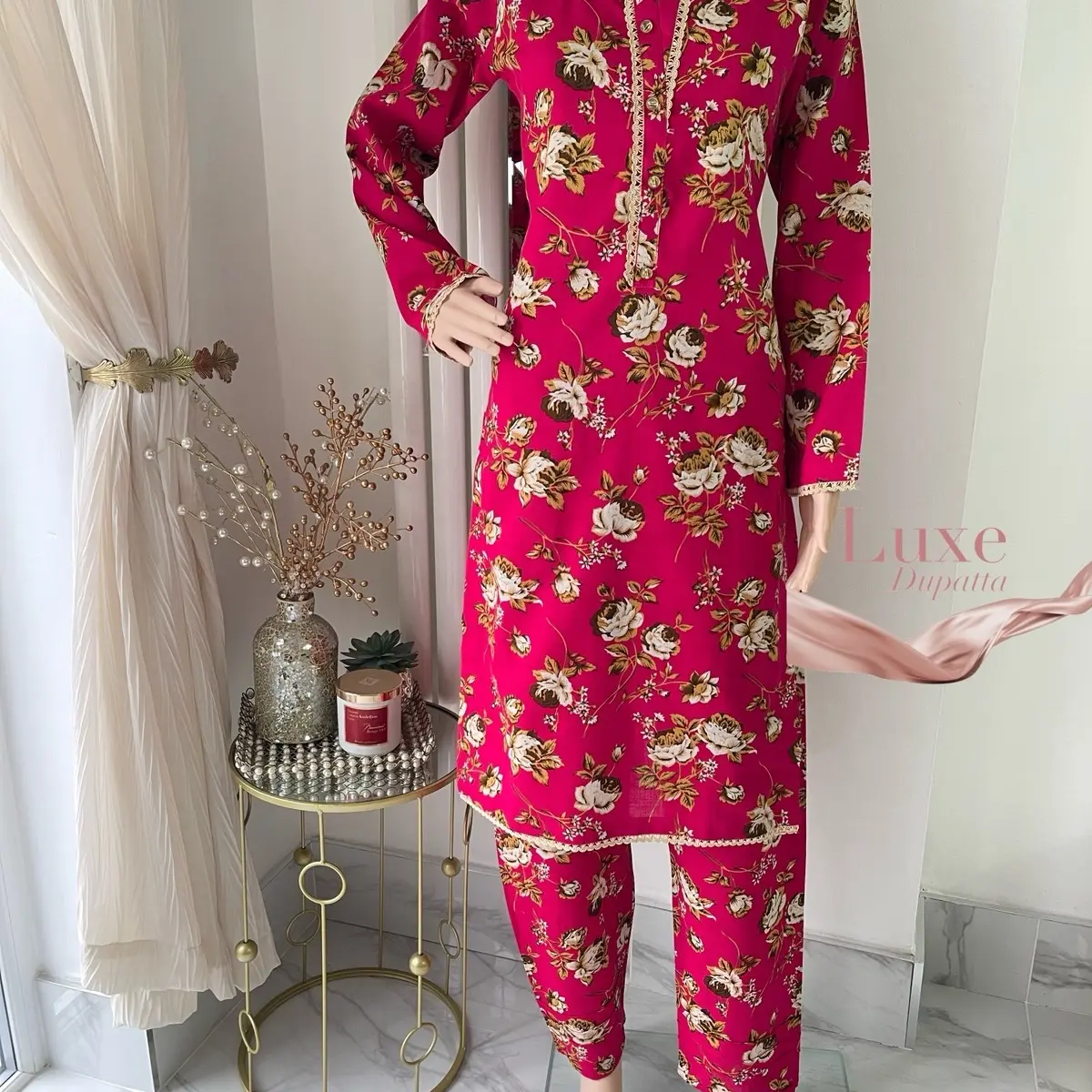 2 piece khaddar printed suits