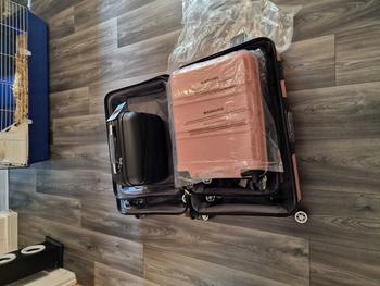 Product Review of [MissLulu Bags] Wave Design Lightweight Polypropylene Hard Shell 14'' Vanity Case (5 Colours) from M**e G**t 0