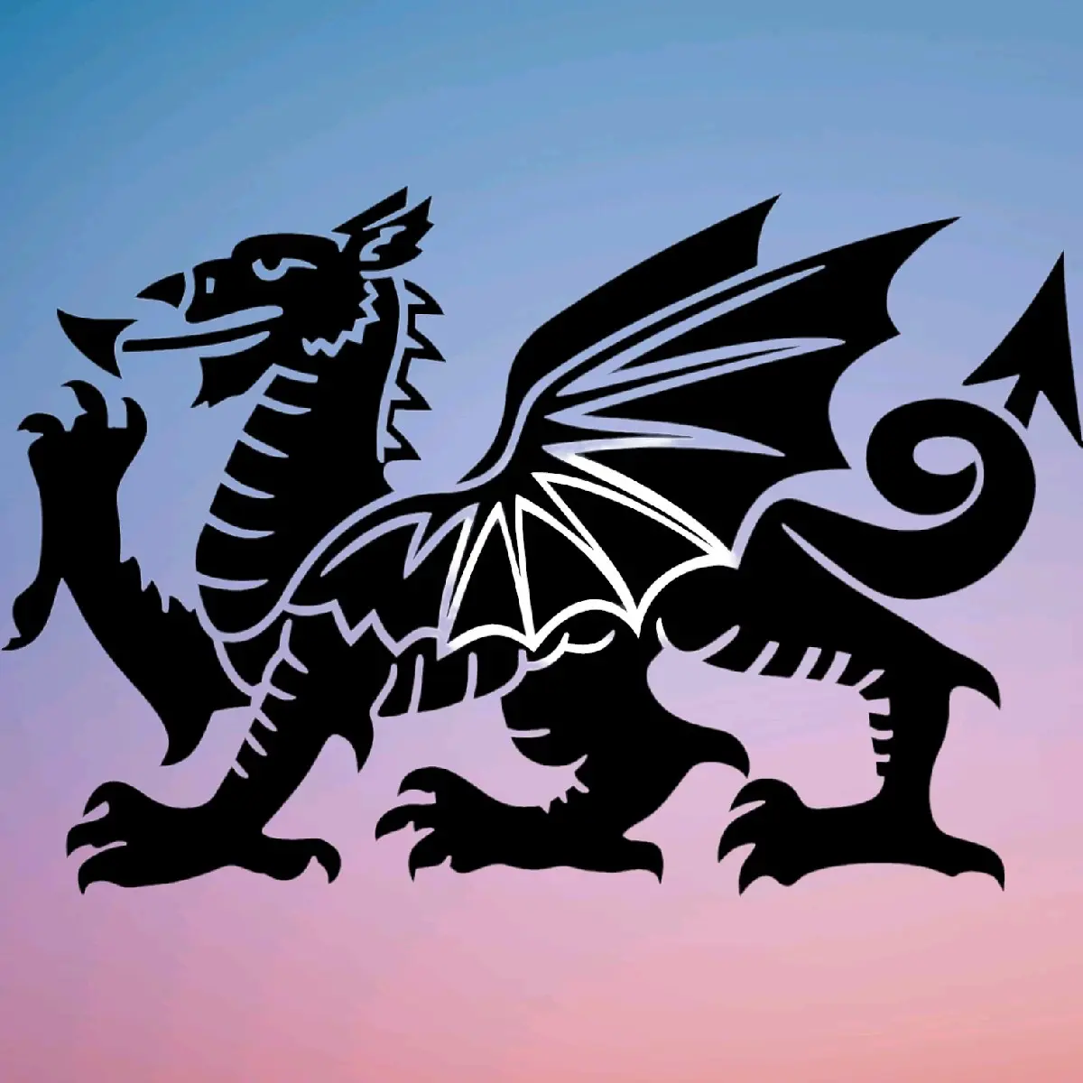 Welsh Dragon Wales Vinyl Decal Sticker For Car/Window/Laptop/Wall
