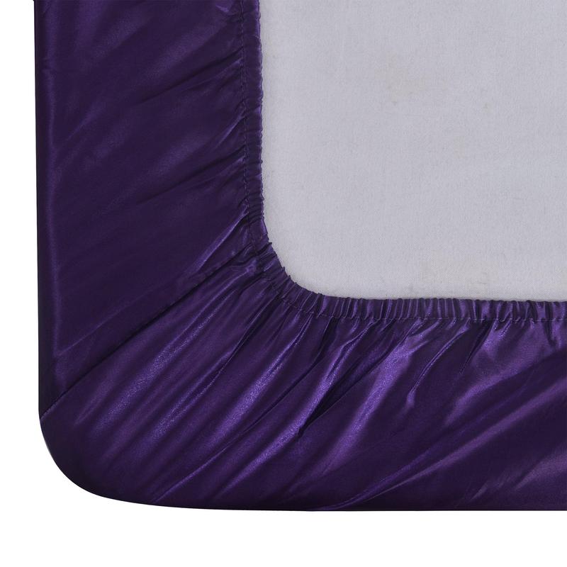 3Pcs Silky Satin Fitted Sheet Set 40cm Deep Mattress Cover Double & Pillowcase 4