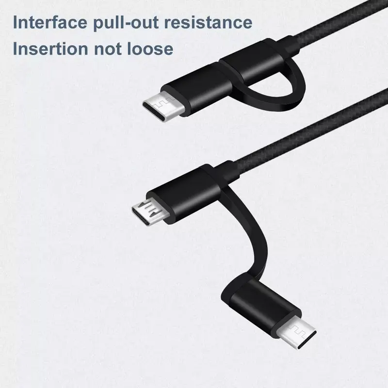 2 in 1 USB 2.0 Super Fast Data Transmission, 2 in 1 OTG Cable Type C And Micro USB To USB2.0 Data Transfer Adapter For Samsung, Phone, Tablet, USB-C + MICRO TO USB Connector 2 In 1 OTG For Transfer Data From USB To Phone UK Mobile Accesories dongle iphone 6