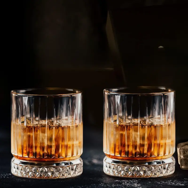 Whiskey Glasses | 350ml Whisky Glass | Set of 2 Whiskey Glasses | Whisky Tumbler for Scotch, Bourbon, Gin & Tonic & Negroni Cocktail | Whiskey Glassware Gift Set 1