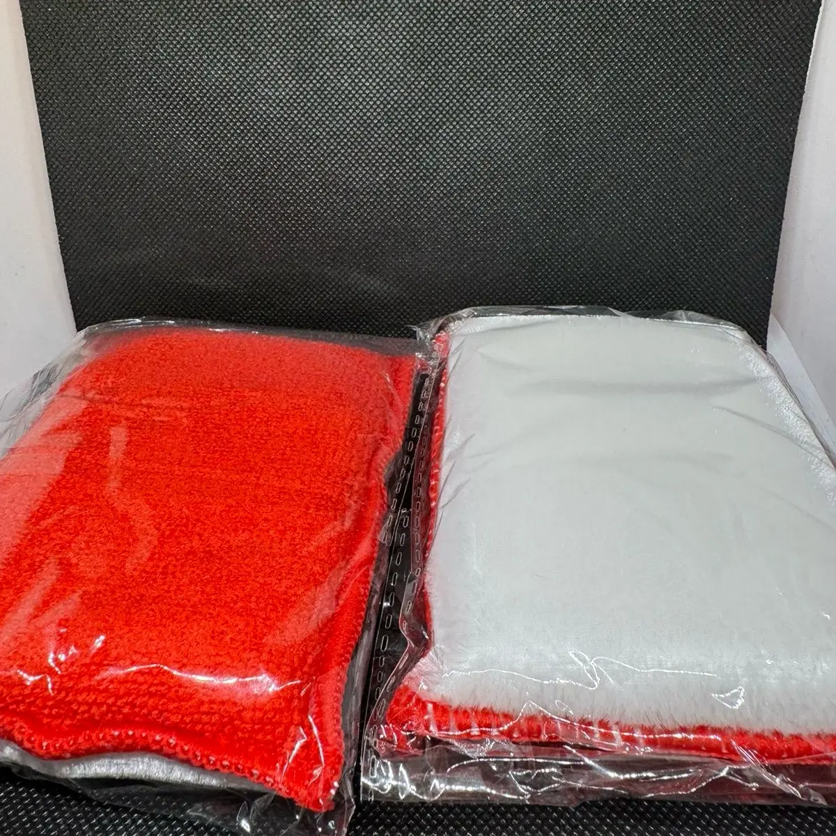 10 x Fallen Angel Double Sided Scrubber Pads - Pack of 10 Red and White for Car Valeting and Home Cleaning