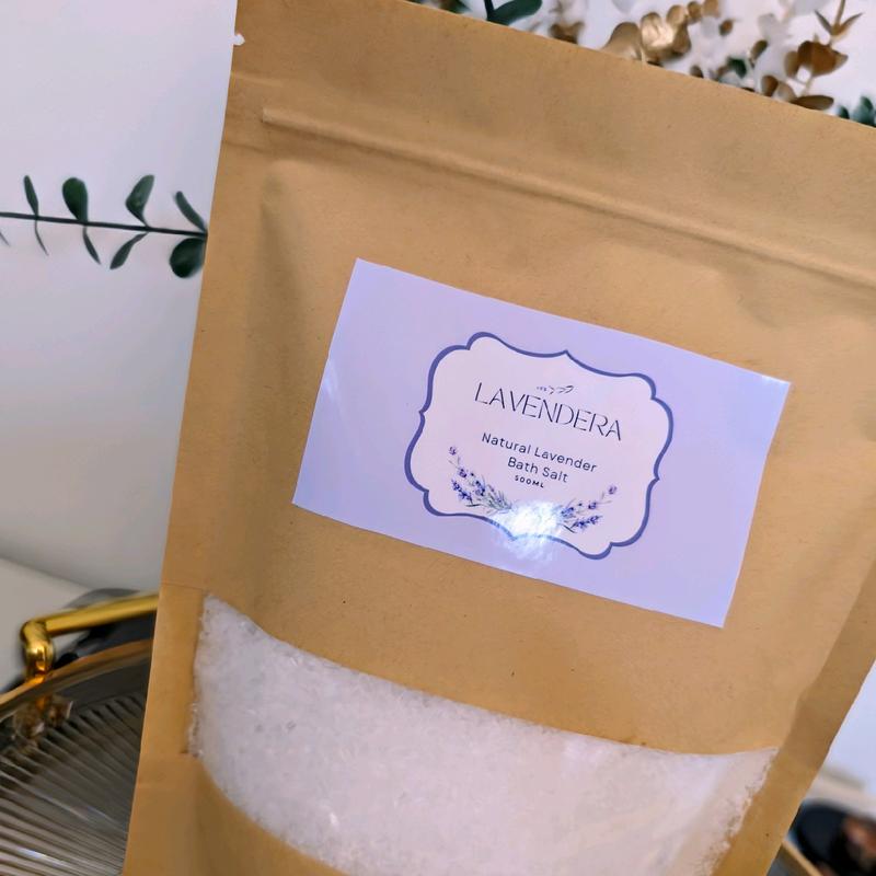 Lavender Natural Bath Salt Aromatherapy Base Mineral Bath Soak Epsom Salt Coarse Sea Salt Essential Oils Body Care Scent 3
