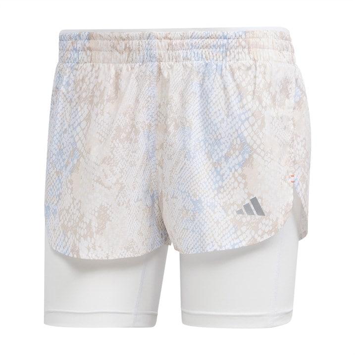 Adidas Womens Run Fast 2 Baby Shorts Running Short Sports Training Fitness Gym 2