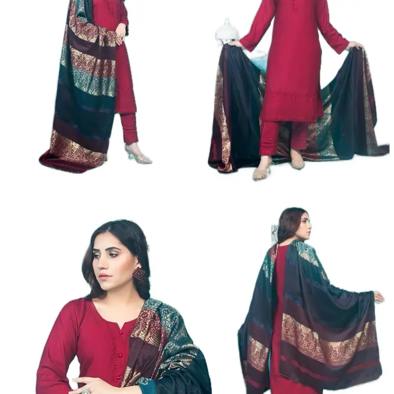 Danak Suit with Kashmiri Shawl - Perfect for Any Occasion Dress Traditional Womenswear Clothing Comfort