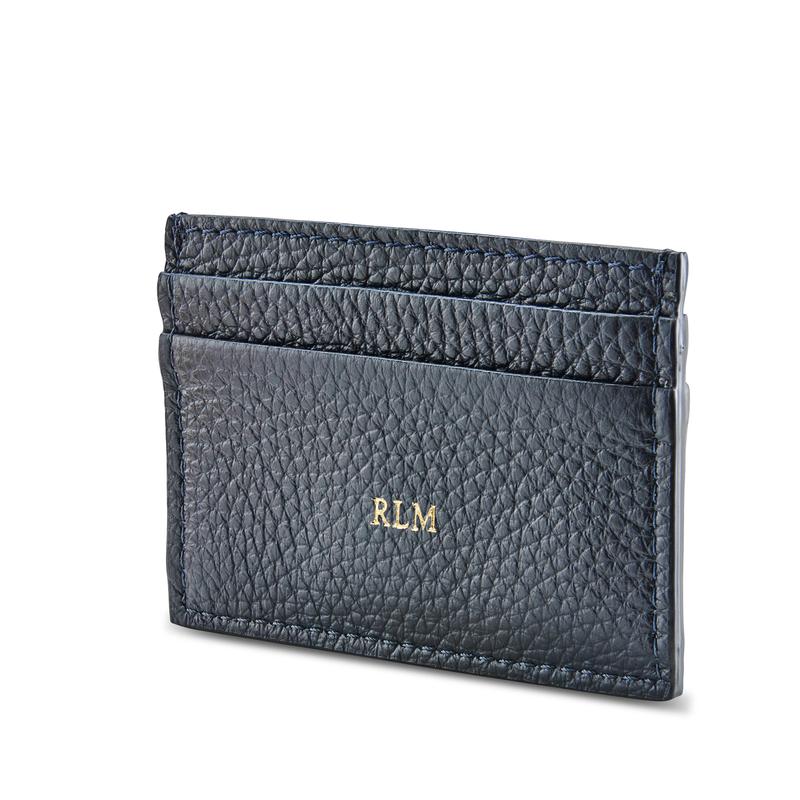 Card Holder Pebbled Leather 1