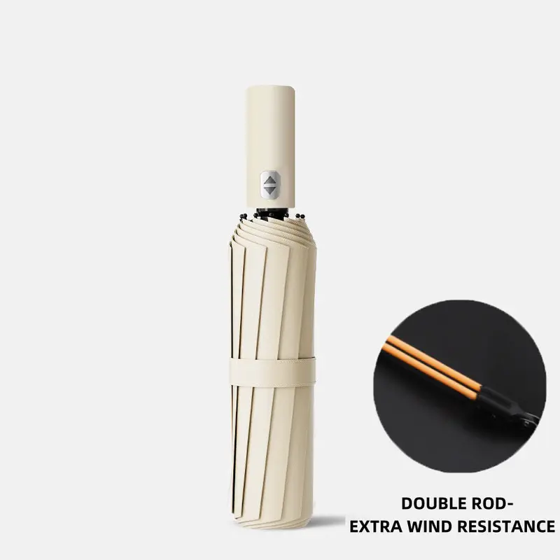 Extra Strength foldable 24 Rods Umbrella Fully Automatic Large UV Protect Rain 0