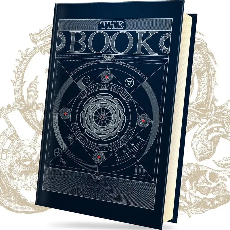 The Book. The Ultimate Guide to Rebuilding a Civilization Hard Cover history books-Hard Cover#Gift for father#Gifts for your partner
