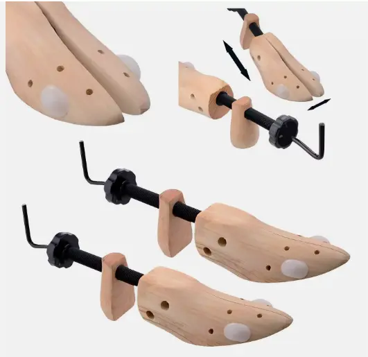 2X WOMENS LADIES SHOE STRETCHERS TREE WOODEN SHAPER BUNION CORN BLISTER 3-8 1