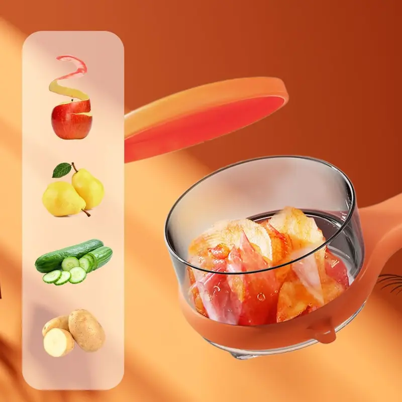 Peeling Knife with Storage Box, 2024 New Peeler with Storage Bucket, Multifunctional Double Sided Stainless Steel Blade Peeler and Carrot Vegetable Fruit Peeler Peeling Knife Box 1
