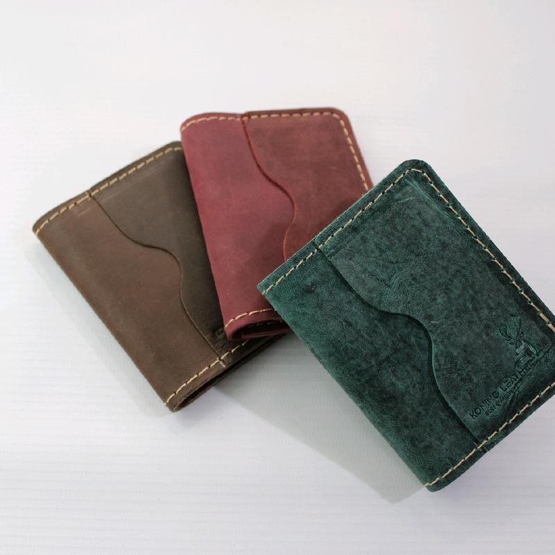 Genuine Leather Card Wallet, Multicolor, Koning Leather 0