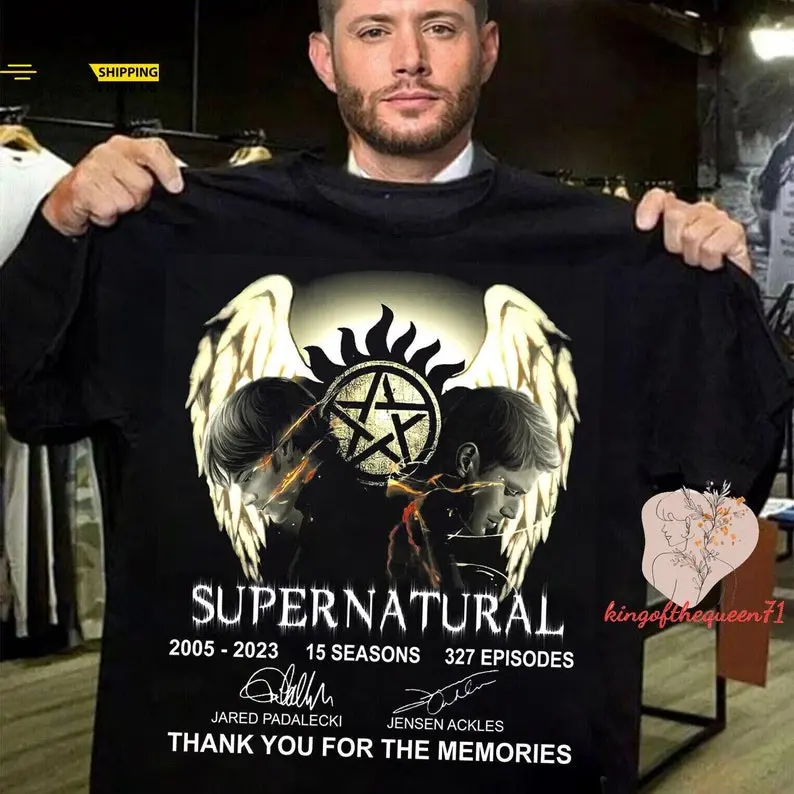 Supernatural Signatures 2005-2023 Shirt, Thank You For The Memories Movie Shirt, Dean Winchester Shirt, Dean And Sam Shirt, Trendy Tee