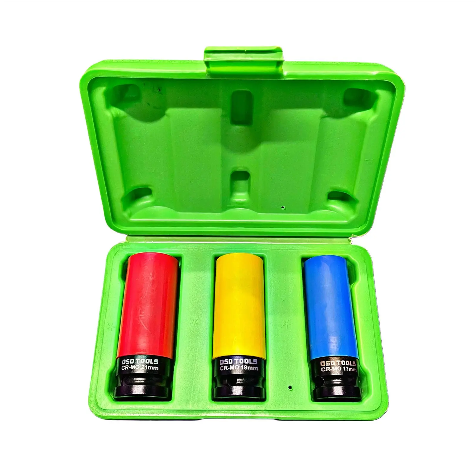 3pc 1/2" Dr Deep Impact Sockets For Alloy Wheels 17,19,21mm