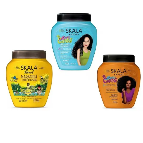 SKALA Mais Cachos Conditioning Treatment Cream 2 IN 1 for hair type 3ABC Conditioner Haircare Shampoo Comfort Cleansing Cleanser