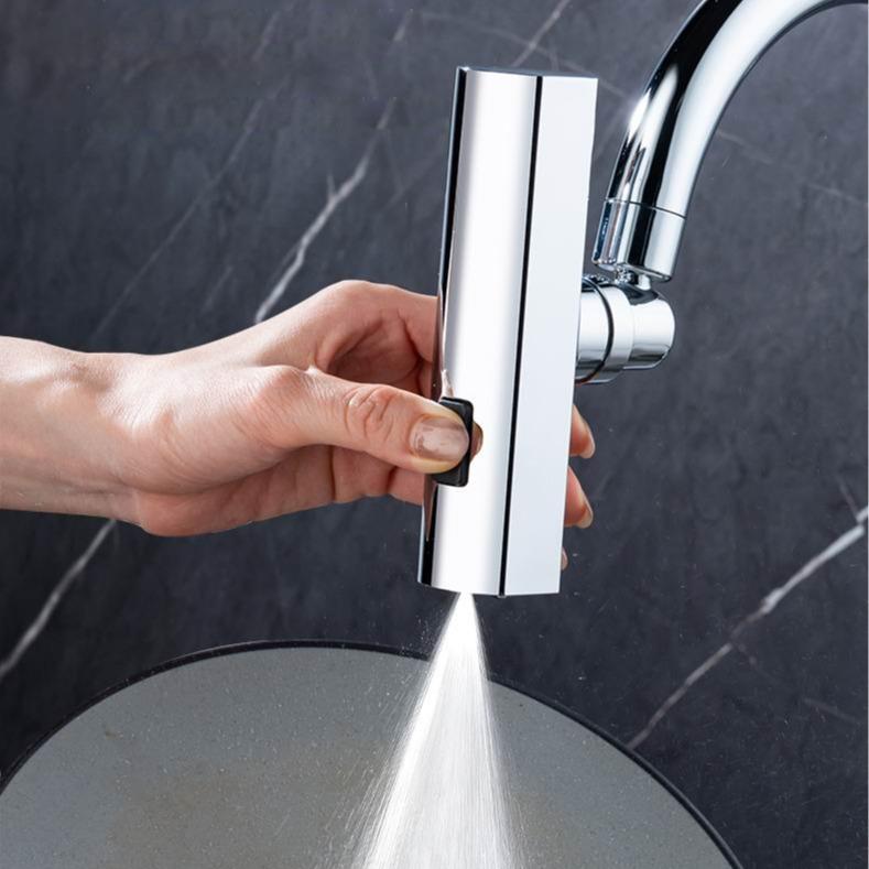 360° Swivel Tap Aerator 4 In 1 Kitchen Faucet Sink Tap Bathroom Spray Head Attachment Attachment Waterfall 15-22mm Water Saving Splash Proof 7