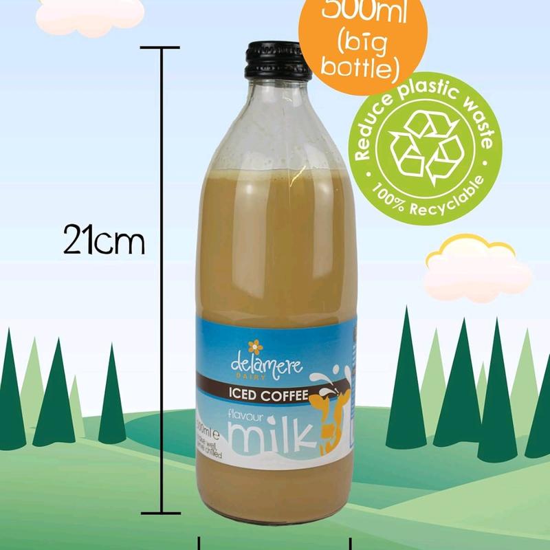 DELAMARE Flavoured Milk 500ml x 6 (6 Pack) - 6 Different Flavours Available - Milk flavoured Beverage 4