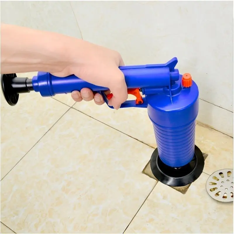 【2025】Pressure Drainage Pump with Accessories, Pneumatic Toilet Plunger, Manual Pump Cleaner, Air Pressure Drain Pump Pipe Dredge Tool for Toilet/Sink/Bathtub 8