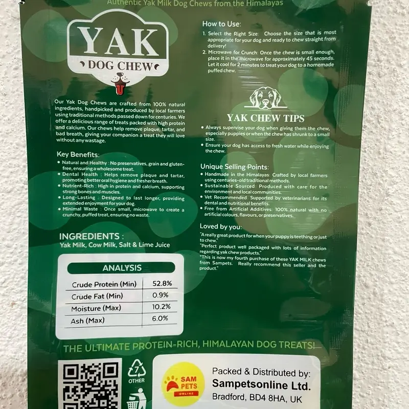 Himalayan Yak Milk Dog Chew Snack Pack of 3 Medium (60-70)gm 4