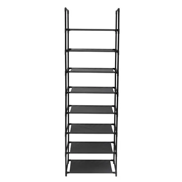 Shoe Rack 8 Tier Tall Shoe Racks Storage,16-20 Pairs Shoe Storage Metal Shoe Shelf, Stackable Shoe Stand Organizer for Narrow Space Closet Entryway Hallway Household Installation 6