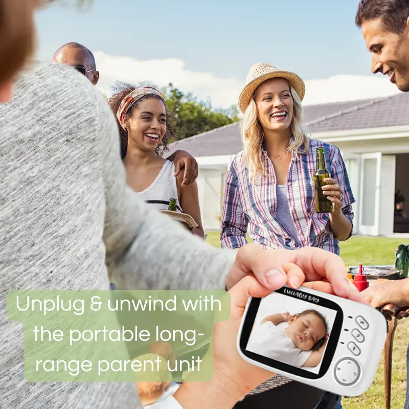 Lullaby Bay® LB603  Advance No-WiFi Baby Monitor with Digital Pan & Zoom and Night Vision 8